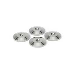 Dynavox Spike Unterlegscheiben 4er-Set silber | Hi-Fi Spike washers