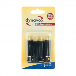 Dynavox High-End Cinchstecker 4er-Set | 24k Gold plated RCA Plug