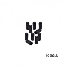 Endkappen Øi 4mm L=16mm schwarz PVC Schutzkappen