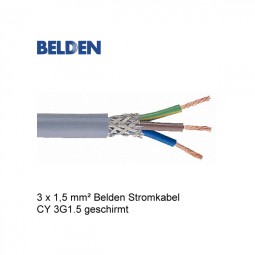 Belden Stromkabel Netzkabel CY 3G1.5 Geschirmt