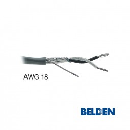 BELDEN Audiokabel 2-adrig AWG 18 abgeschirmt paarverseilt