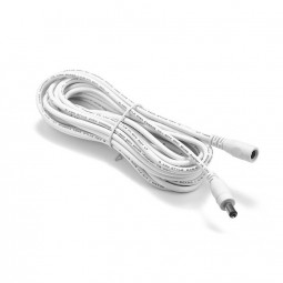 DC Kabel Verlängerung 5,0 m weiß LED Steckverbinder 2,1 / 5,5 mm