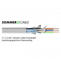 Sommer Cable Stromkabel 3 x 1,50 mm² geschirmte OFC Lastleitung