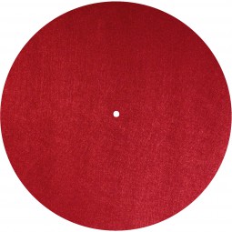 Dynavox Plattentellerauflage PM2 Filz | Ø 300 mm Plattenspieler Slipmat Rot