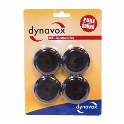 4er-Set Dynavox Alu Gerätefüße Ø 50 mm schwarz Geräte Füsse | Hi-Fi Case Feet